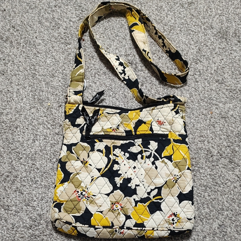 VB Dogwood Floral Quilted Crossbody Bag